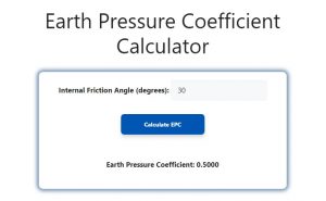 Earth Pressure Coefficient Calculator