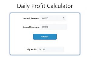 Daily Profit Calculator