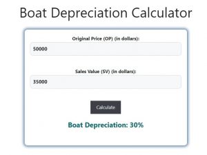 Boat Depreciation Calculator