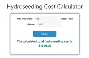 Hydroseeding Cost Calculator