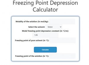 Freezing Point Depression Calculator