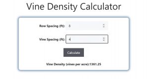 Vine Density Calculator