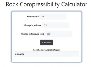 Rock Compressibility Calculator