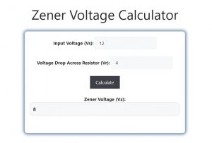 Zener Voltage Calculator