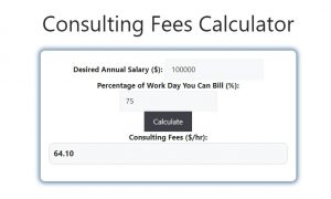 Consulting Fees Calculator