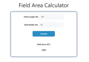 Field Area Calculator