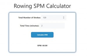 Rowing SPM Calculator