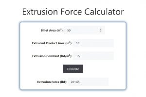 Extrusion Force Calculator