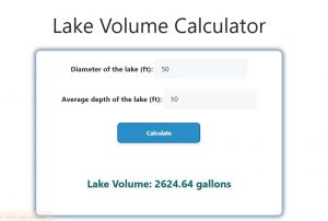 Lake Volume Calculator