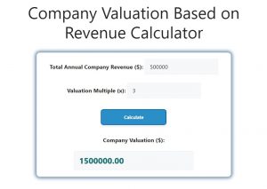 Company Valuation Based on Revenue Calculator