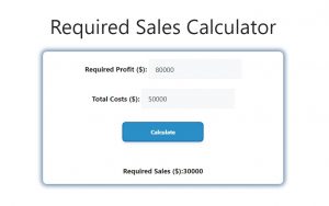 Required Sales Calculator