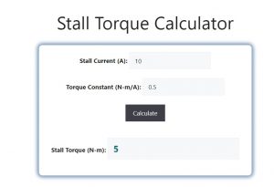 Stall Torque Calculator