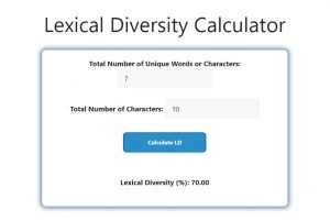 Lexical Diversity Calculator