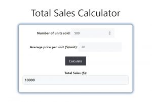 Total Sales Calculator