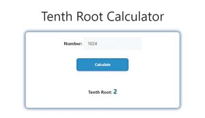 Tenth Root Calculator