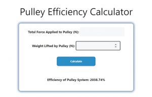 Pulley Efficiency Calculator