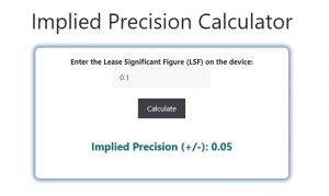 Implied Precision Calculator