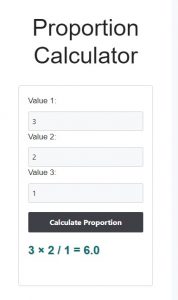 Proportion Calculator