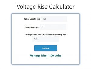 Voltage Rise Calculator