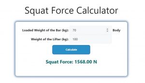 Squat Force Calculator