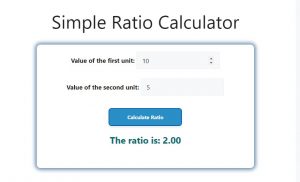 Simple Ratio Calculator