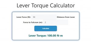 Lever Torque Calculator