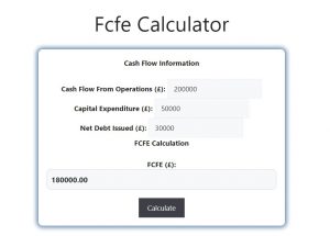 Fcfe Calculator