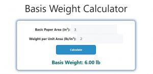 Basis Weight Calculator