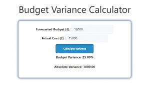 Budget Variance Calculator