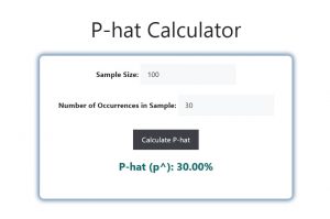 P-hat Calculator