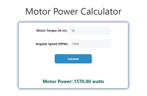 Motor Power Calculator