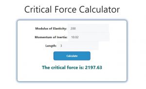 Critical Force Calculator