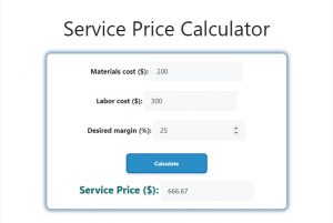 Service Price Calculator