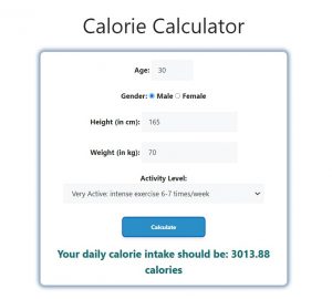 Calorie Calculator