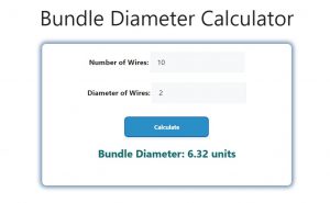 Bundle Diameter Calculator