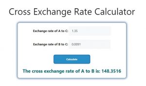 Cross Exchange Rate Calculator