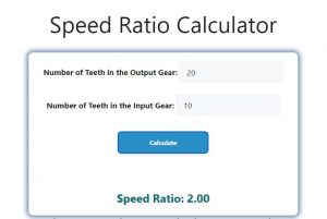 Speed Ratio Calculator