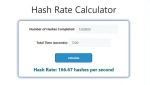 Hash Rate Calculator