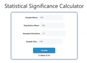 Statistical Significance Calculator