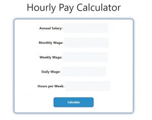 Hourly Pay Calculator