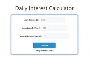 Daily Interest Calculator