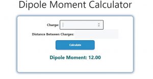 Dipole Moment Calculator