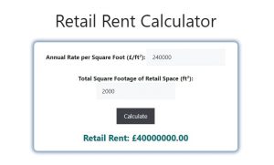 Retail Rent Calculator