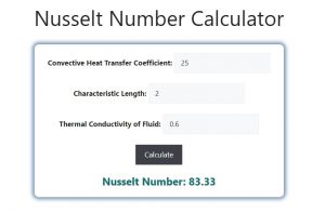 Nusselt Number Calculator