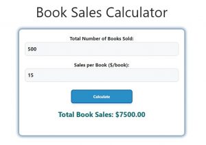 Book Sales Calculator