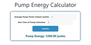 Pump Energy Calculator