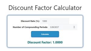 Discount Factor Calculator