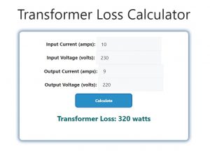 Transformer Loss Calculator