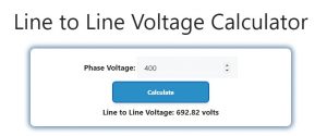 Line to Line Voltage Calculator