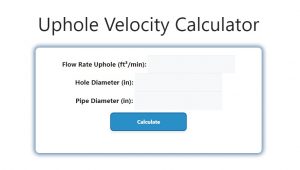 Uphole Velocity Calculator